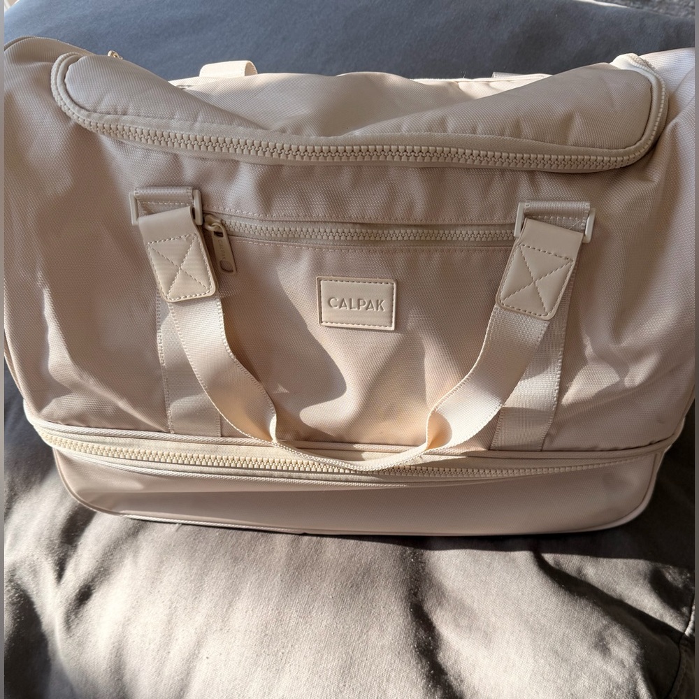 Calpak Beige Duffel Bag